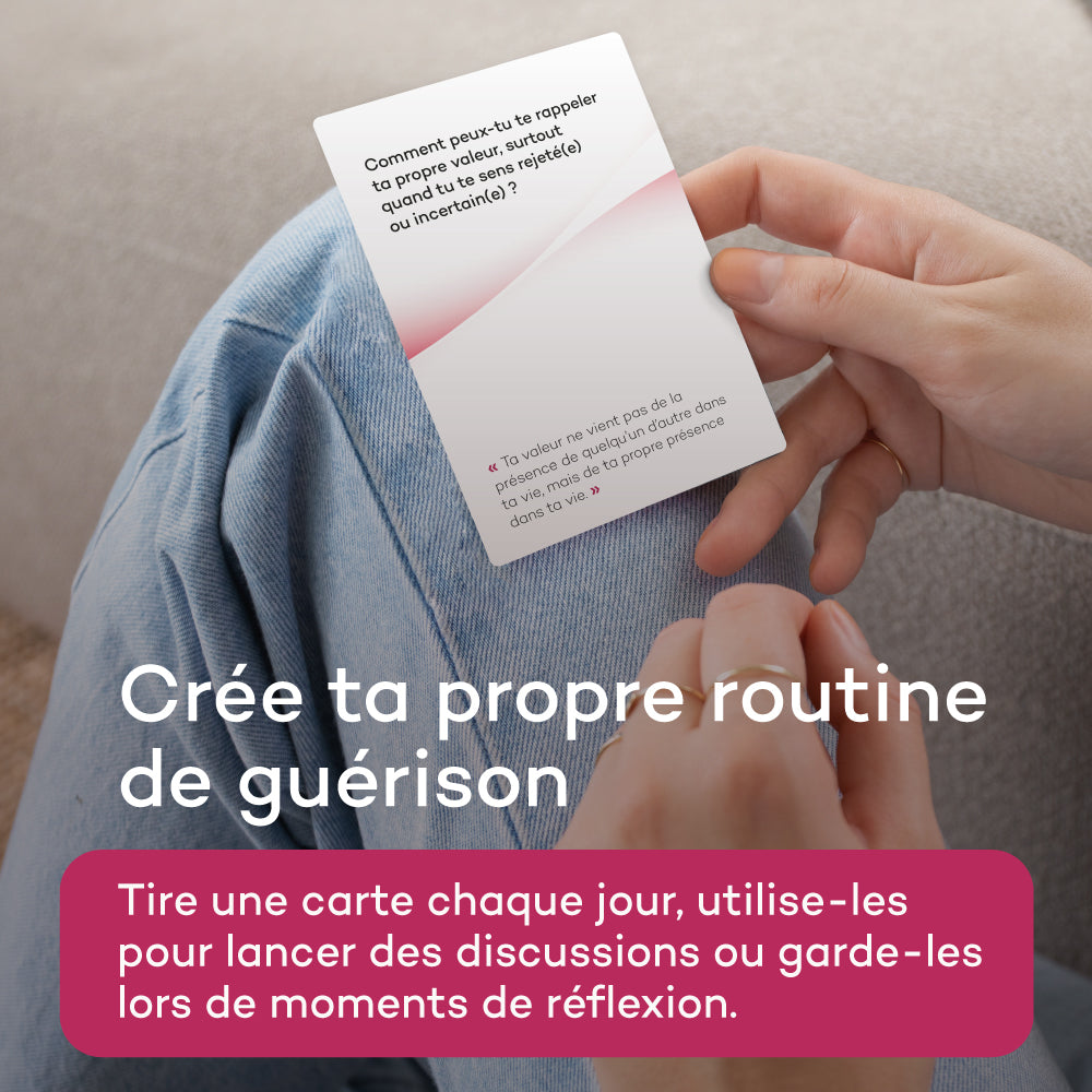 Deck Rupture et Guérison - 60 cartes avec des questions et des défis pour sortir encore plus fort(e) d'une rupture amoureuse