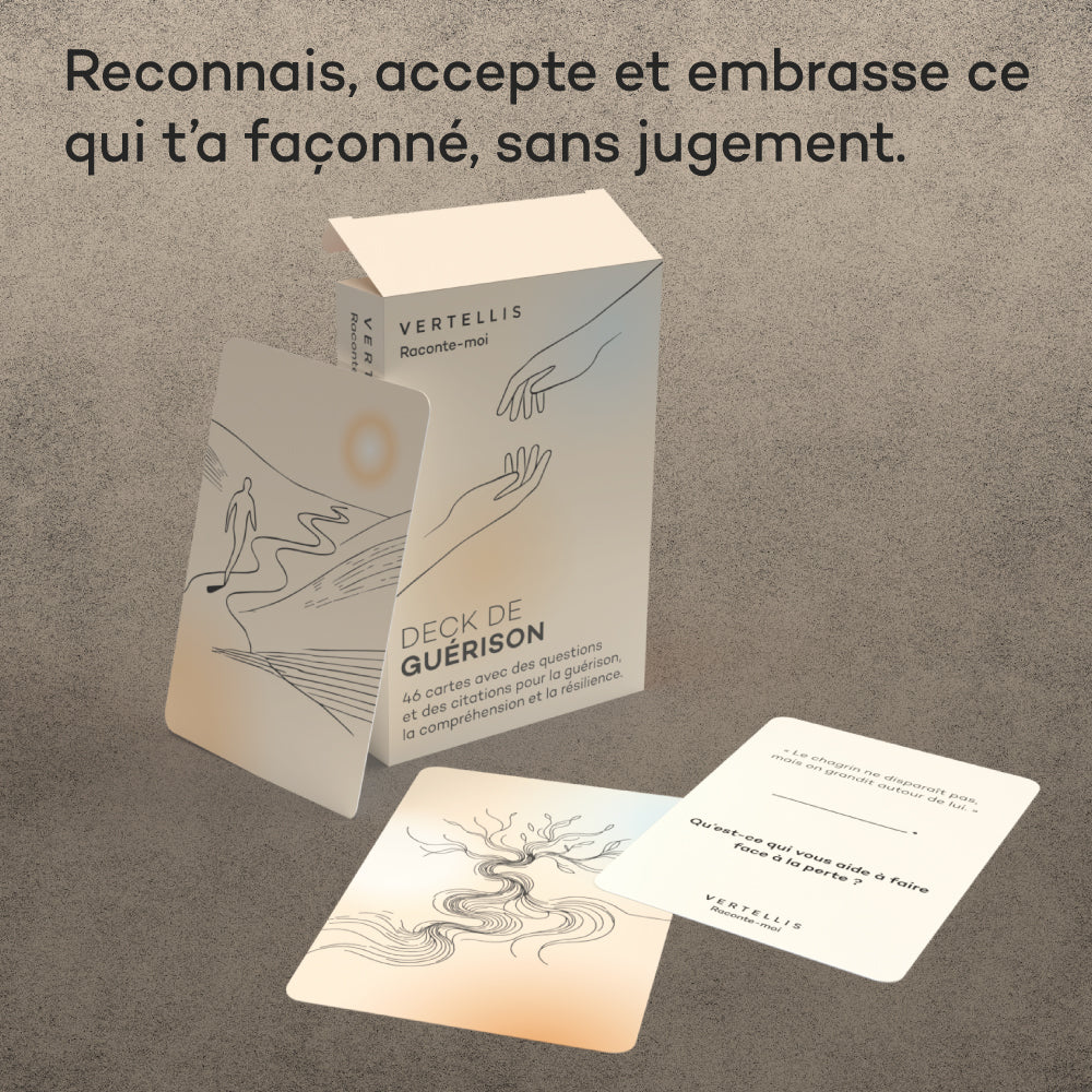 Deck de guérison - 46 questions et des citations pour la guérison, la compréhension et la résilience