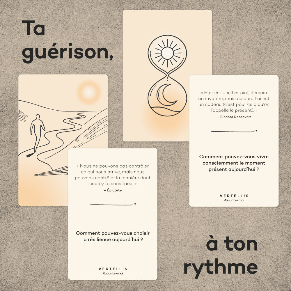 Deck de guérison - 46 questions et des citations pour la guérison, la compréhension et la résilience