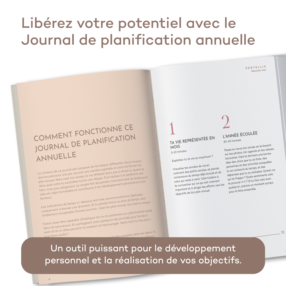 Journal de Planification Annuelle - Un plan annuel inspirant en 10 étapes