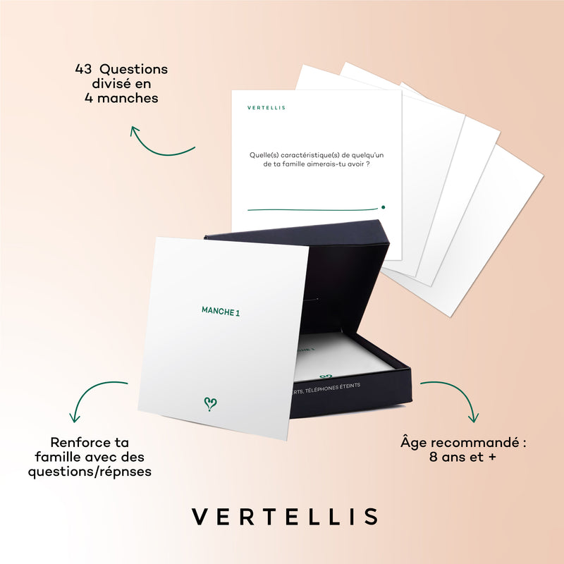 Vertellis Édition Famille  - Parents & Enfants - questions significatives pour plus de convivialité et de profondeur