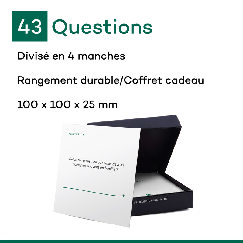 Vertellis Édition Famille  - Parents & Enfants - questions significatives pour plus de convivialité et de profondeur